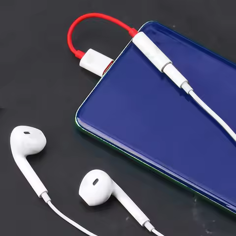 Original Oneplus 10 9 8 7T Pro 7 9R 8T Nord 2 5G USB Type C To 3 5MM Headphone Jack Adapter Audio Au