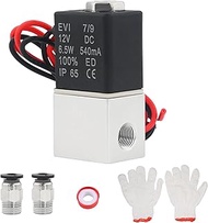 1pc 1/8 inch NPT 2V025-06 DC12V 2 Ways 2 Position 2 Way Normally Closed Electric Solenoid Air Valve