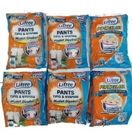 LIFREE PAMPERS ORANG TUA POPOK DEWASA CELANA SACHET ISI 16 pcs