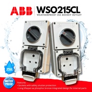 ABB 15A WEATHERPROOF SOCKET OUTLET IP66 15A ROUND OUTDOOR WSO215CL WATERPROOF