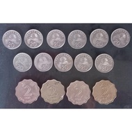 11 keping 20 cents Singapura dan 4 keping 20 cents Hong Kong