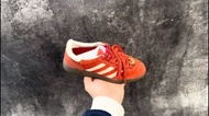 💥現貨💥限量重磅聯名 質感爆棚 Gucci x Adidas Originals Gazelle 橙紅馬毛復古低幫休閒板鞋 | Gucci x Adidas Originals Gazelle Ora
