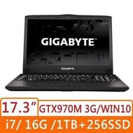 GIGABYTE P57W-2K767H16GS2H1DDW10 (黑) Core i7-6700HQ/ IPS 雙碟