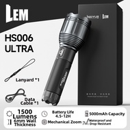 LEM | Chargeable Ultra-bright Zoomable Flashlight