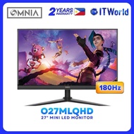 OMNIA 027MLQHD 27" Mini LED Monitor IPS QHD 2560x1440 180Hz 1ms 027MLQHD itw
