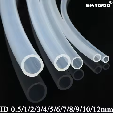 1~10m Food Grade Silicone Rubber Hose Transparent Diameter 0.5 1 2 3 4 5 6 7 8 9 10 12 14 16mm O.D F