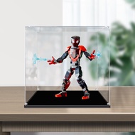 [Transparent Display Box] Acrylic Display Box Suitable for Lego 76225 Miles.Morales Doll Figure Stor