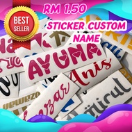 Sticker Custom Name Murah-[ 24 SERVICE HOUR ]