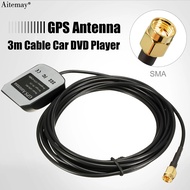 ตัวรับสัญญาณ GPS ในรถยนต์อะแดปเตอร์ SMA Conector สาย3M เสาอากาศ GPS อุปกรณ์นำทาง DVD กล้องมองกลางคืน