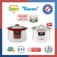 Toyomi 3.2L Double Boiler, Stew Cooker & Steamer SC 3289 *Available in new colour