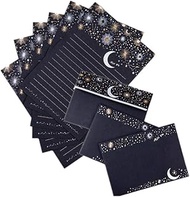 Stationary Paper with Envelopes Pack of 27,Flashing Starry Sky Series stationery Design Writing Stat