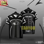 [Ready Stock] UNIQUE NATION NEW 2025 EDITION DESIGN Retro Collar 100 - 3XL MICROFIBER MATERIAL PRINT