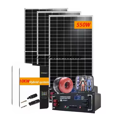 Solar Panel Complete Kit 8kw 10kw Hybrid Solar System with Lithium Battery