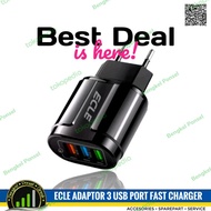 Ecle Adaptor 3 USB Port Fast Charger