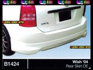 B1424 Toyota Wish 2004 Fiber Rear Skirt OEM Body kit Bodykit