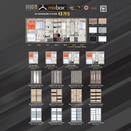 MIXBOX VIVO79 - Wardrobe Width 5ft & 6ft & 8ft & 9ft x Height 6.5ft / Customize Door & Compartment