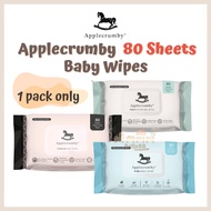 CLEARANCE (1pack)-Applecrumby Extra Thick/ Pure Water Premium Baby Wipes Baby Wet Wipes Baby Wet Tis