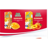 中国心超市Yogurt Fruit Granules Yogurt Drink Mango Strawberry Flavored Yellow Peach Flavor 2伊利优酸乳果粒多酸奶饮品芒