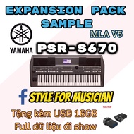 1 Bộ sample MLA Yamaha PSR-S670 tặng kèm USB 16GB Full dữ liệu đi show