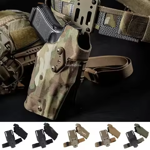 Tactical Pistol Holster for Glock17 Gen4 G19 with X300 X300U light Quick Release Drop Leg Holsters R