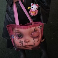 Y2K Aesthetic Kitty Y2K Baddie Aesthetic Double-sided large-capacity shoulder bag Handbag tote bag