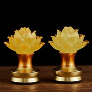 [in stock] Rechargeable Buddha Hall Lighting Buddha Lamp Guanyin Lotus Lamp Lotus Lamp Eternal Light