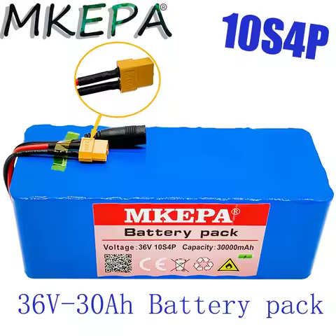 36V 10S4P 30Ah battery pack 500W high power battery 42V 30000mAh Ebike electric bicycle BMS 42v batt