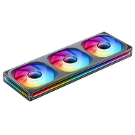 Jonsbo ZB-360 พัดลม 360 สามด้านกระจกรอบชั้น 120 มม.PWM CPU พัดลมระบายความร้อน ZB-360BR ARGB