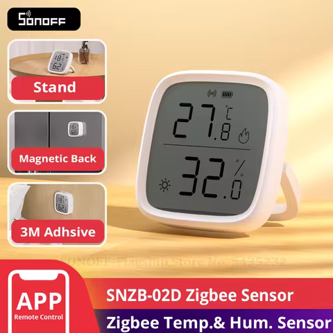 SONOFF SNZB-02D Zigbee LCD Smart Temperature Humidity Sensor Wireless Hygrometer Thermometer Alexa G