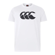 Canterbury Mens CCC Logo T-Shirt Mens (White/Black) - Sports Direct
