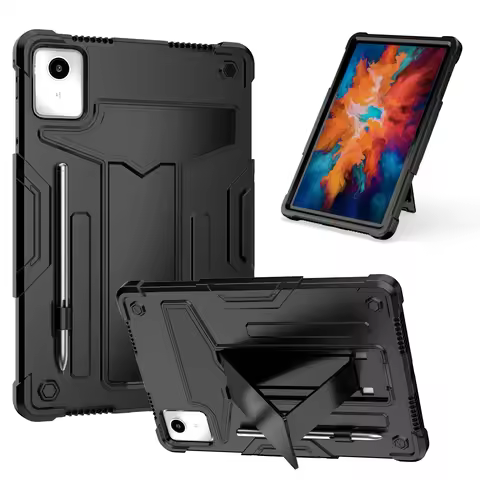 Armor Tablet Case for Lenovo Tab M11 TB331FC TB330FU Xiaoxin Pad 2024 Shockproof Soft Silicone Stand