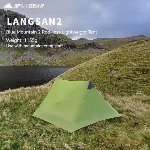 3F UL GEAR LanShan2 Tent Professional Hiking Ligthweight Camping Outdoor 3/4 Season 15D Nylon Silico
