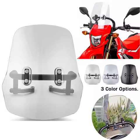 For Honda CRF250L/S CRF250M CRF300L Motorcycle Windshield Windscreen Street Bike For Honda CRF 250L 