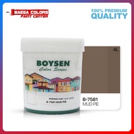 BOYSEN PERMACOAT LATEX PAINT COLOR SERIES MUD O PIE B- 7581-4L