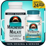 GENUINE Source Naturals Magnesium Malate 3750mg - Essential Magnesium Malic Acid Supplement | Wellne
