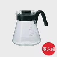 日本【HARIO】V60可微波耐熱咖啡壺 1000ml 兩入組