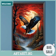 5D DIY Full Round Drill Diamond Painting Owl Kit Home Decor Art Craft 40x65cm