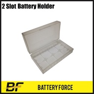 Brand New Clear 2 Slots 18650 Vape Battery Case Battery Box Sony LG Samsung AWT