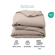 KAPAS LIVING | Duvet Cover | Cotton Waffle & ELS Cotton| Single / Queen / King / Super King
