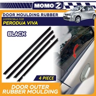 Car Perodua Viva Door Outer Moulding Black Glass Rubber Getah Luar Cermin Pintu Kereta