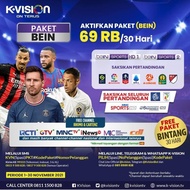 Elektrik voucher K.VISION ,paket bein sport 1 bulan