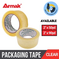 Armak Packaging Tape Clear 2 inches x 50 yards or 2 inches x 90 yards