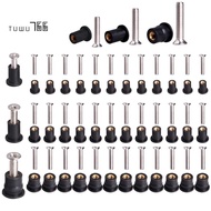 36 Pairs /M5/M6 Neoprene Well Nuts Rubber Well Nuts With Stainless Steel Screw Kayak Brass Copper Bo