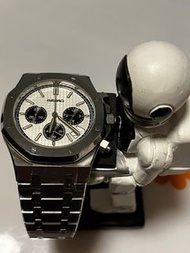 精工 石英機芯計時 Seiko Quartz movement 41mm case 改裝 daytona panda seiko mod AP 鋼殻鋼帶 AP OAK styles