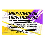 mountainpeak bicycle frame design stickers