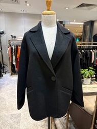 [清庫存!!!!!]【Max Mara】黑色羊毛羊絨短版外套