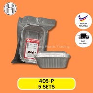 405-P MYCHEF ALUMINIUM FOIL TRAY WITH LID / BAKE CONTAINER - 5 PCS PER PACK