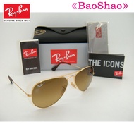 【Genuine】ray_ban sunglasses authentic aviator gold frame Brown Gradient polarized rb3025 001/M2 58mm