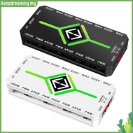✿ keepdreaming ✿  1 To 9 3 in 1 PWM Fan Hub with Remote ARGB Fan HUB Splitter PWM & ARGB Hub Splitte