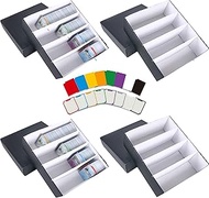 Sport Card Storage Boxes 3120 Count White Bulk Cardboard Storage Box with Dividers for Game, Collect